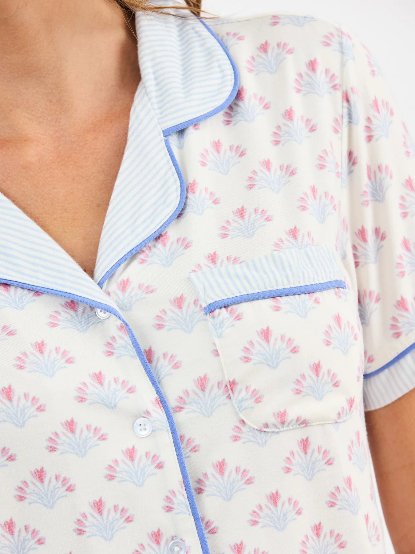 Women's Charlotte Shorts Set | Belle Blooms White