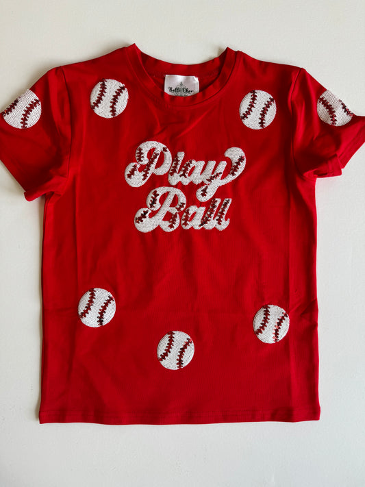 Kids Red Play Ball Shirt