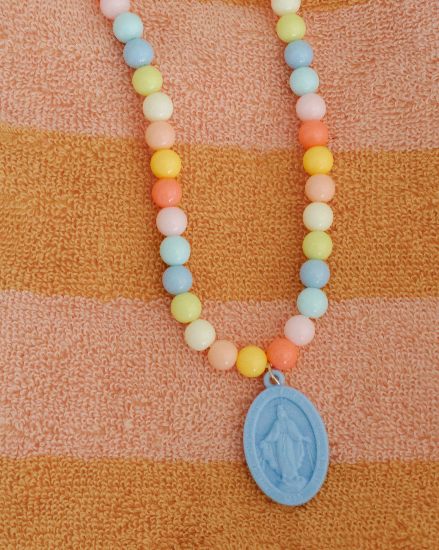 Miraculous Medal Plastic Children's Necklace