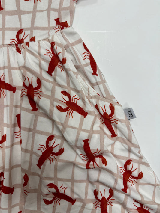 Crawfish Short Sleeve Pocket Dress