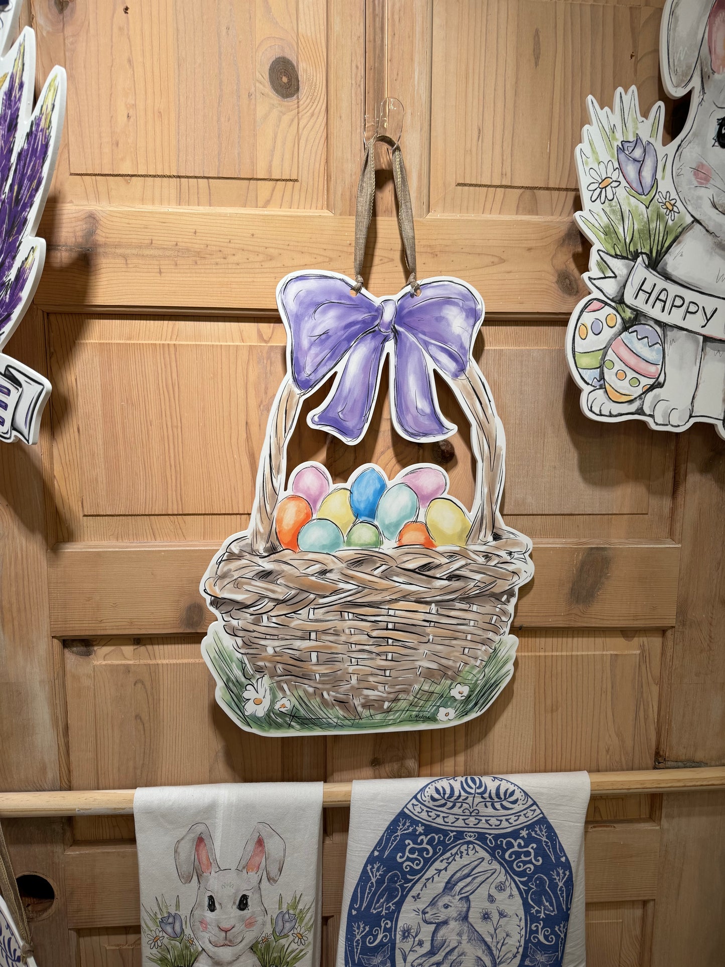 Easter Basket Door Hanger