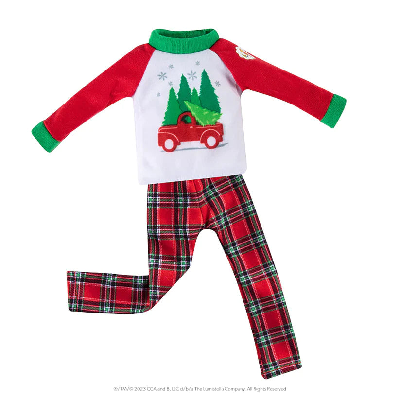 Elf On The Shelf Claus Couture Tree Farm PJs