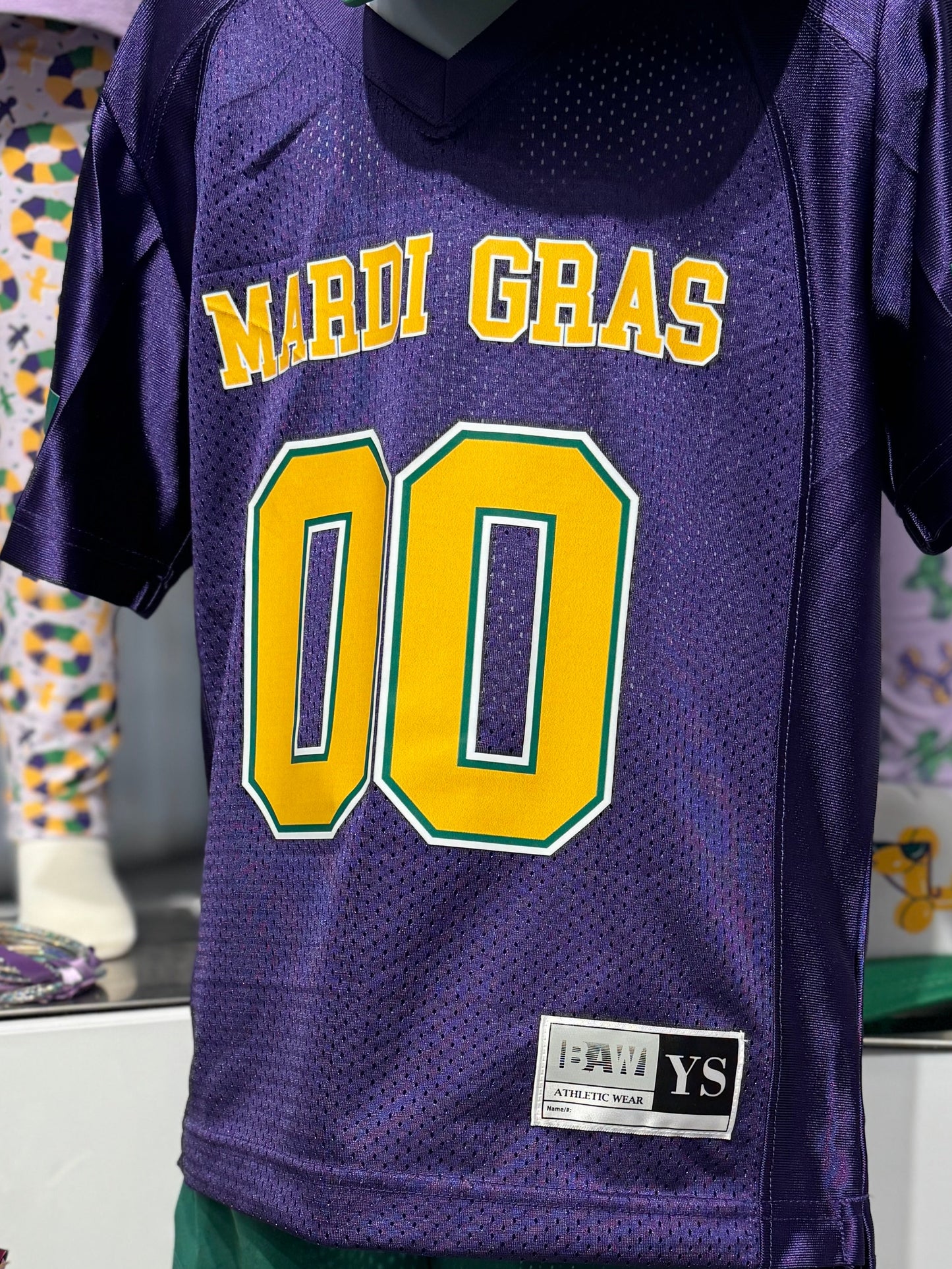 Mardi Gras Football Jersey