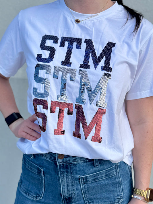 STM Stacked Sequin Top