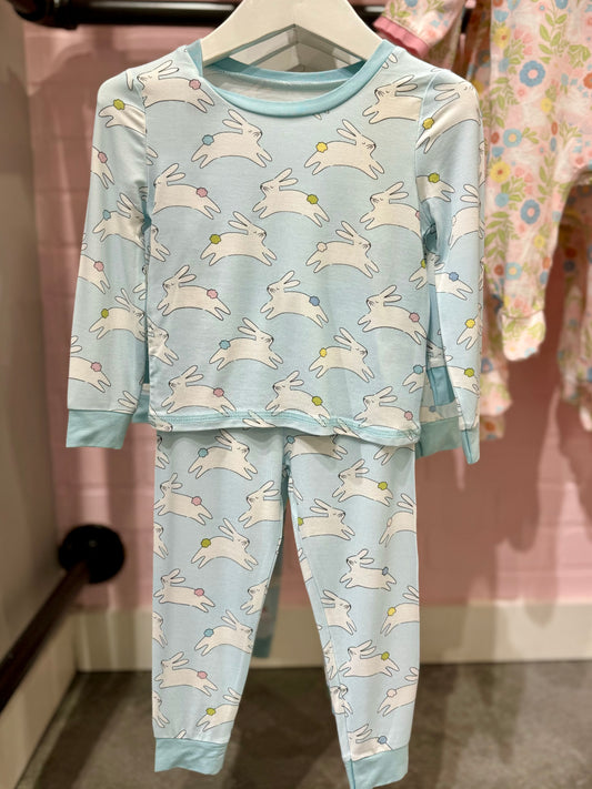 Blue Easter Bunny Pajamas