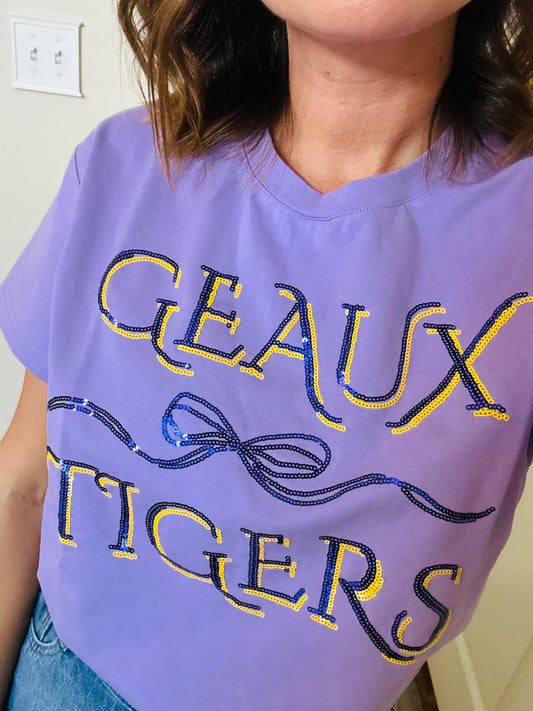 Geaux Tigers Bow Shirt
