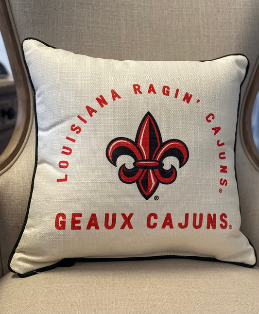 Louisiana Ragin' Cajuns Geaux Cajuns Pillow