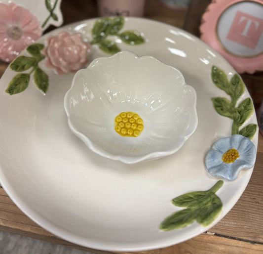 Figural Flower Platter