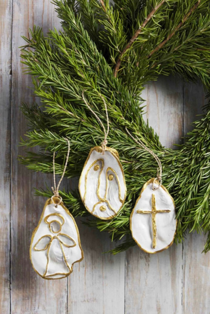 Oyster Shell Ornament