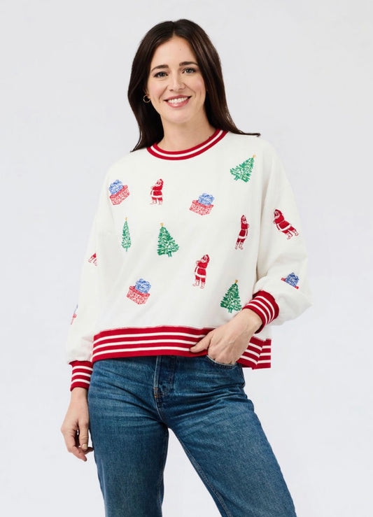 Tidings and Toile Millie Sweatshirt