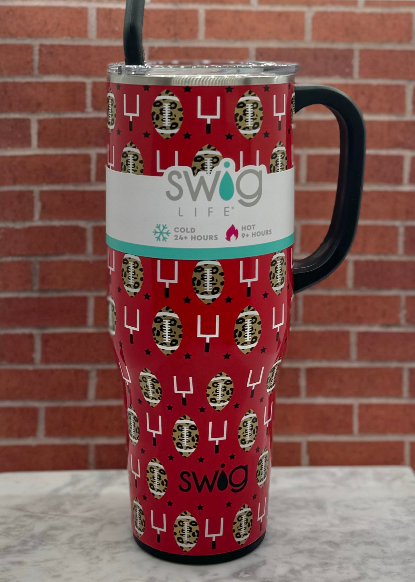 Touchdown Black + Red Mega Mug