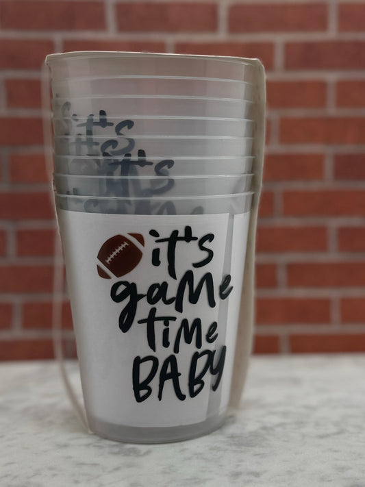 Cocktail Party Cups - Game Time Baby - 8ct