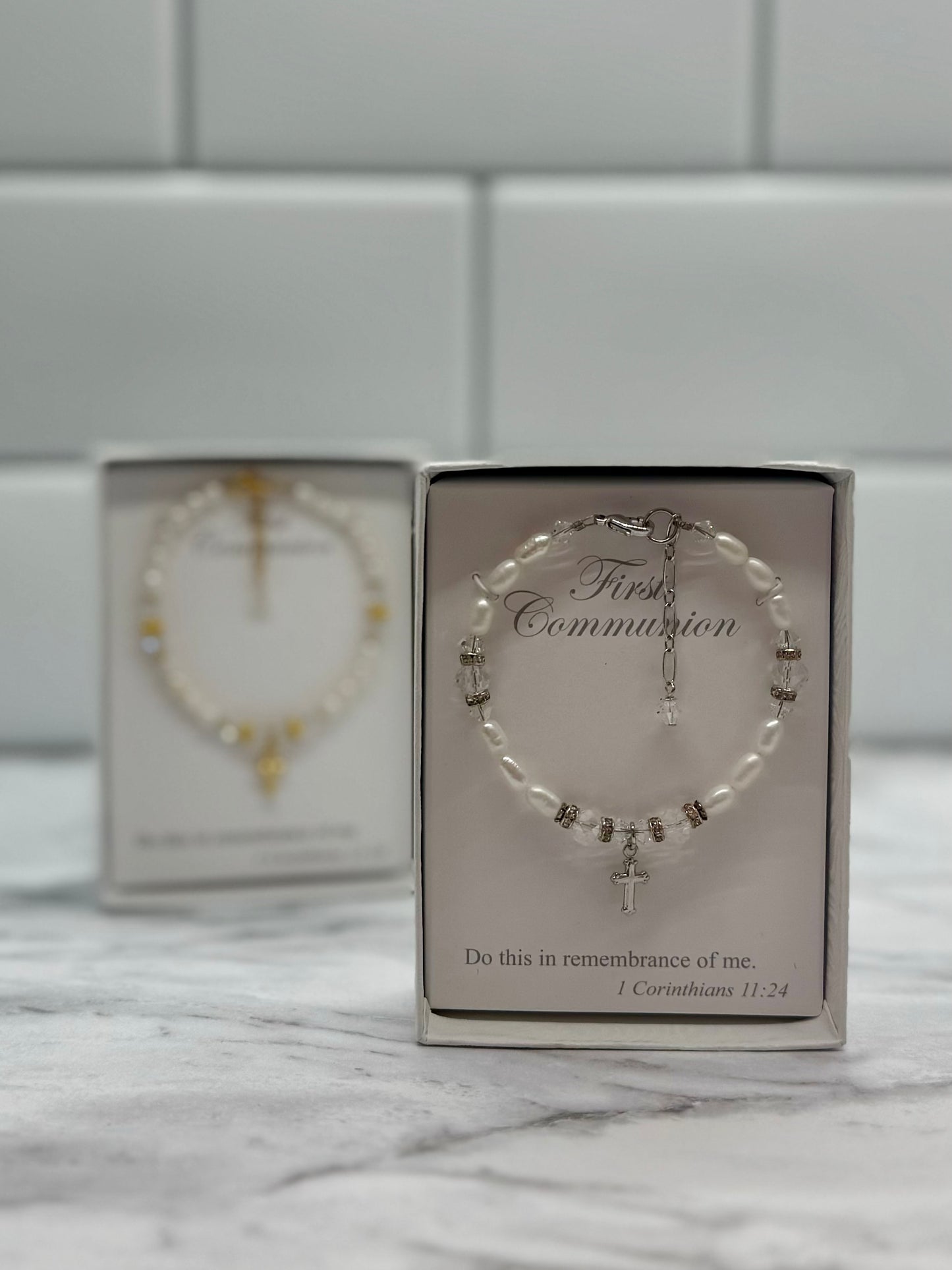 Boxed First Communion Bracelet