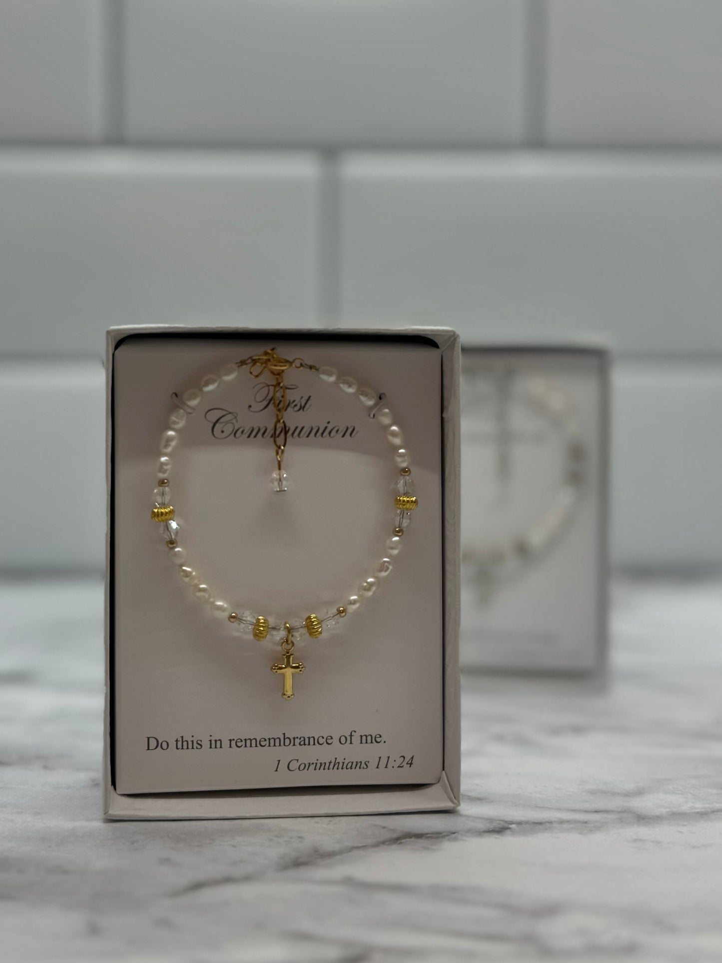 Boxed First Communion Bracelet