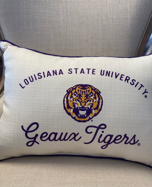 Louisiana State University Geaux Tigers Pillow