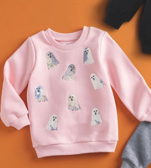Sparkle ghost sweatshirt