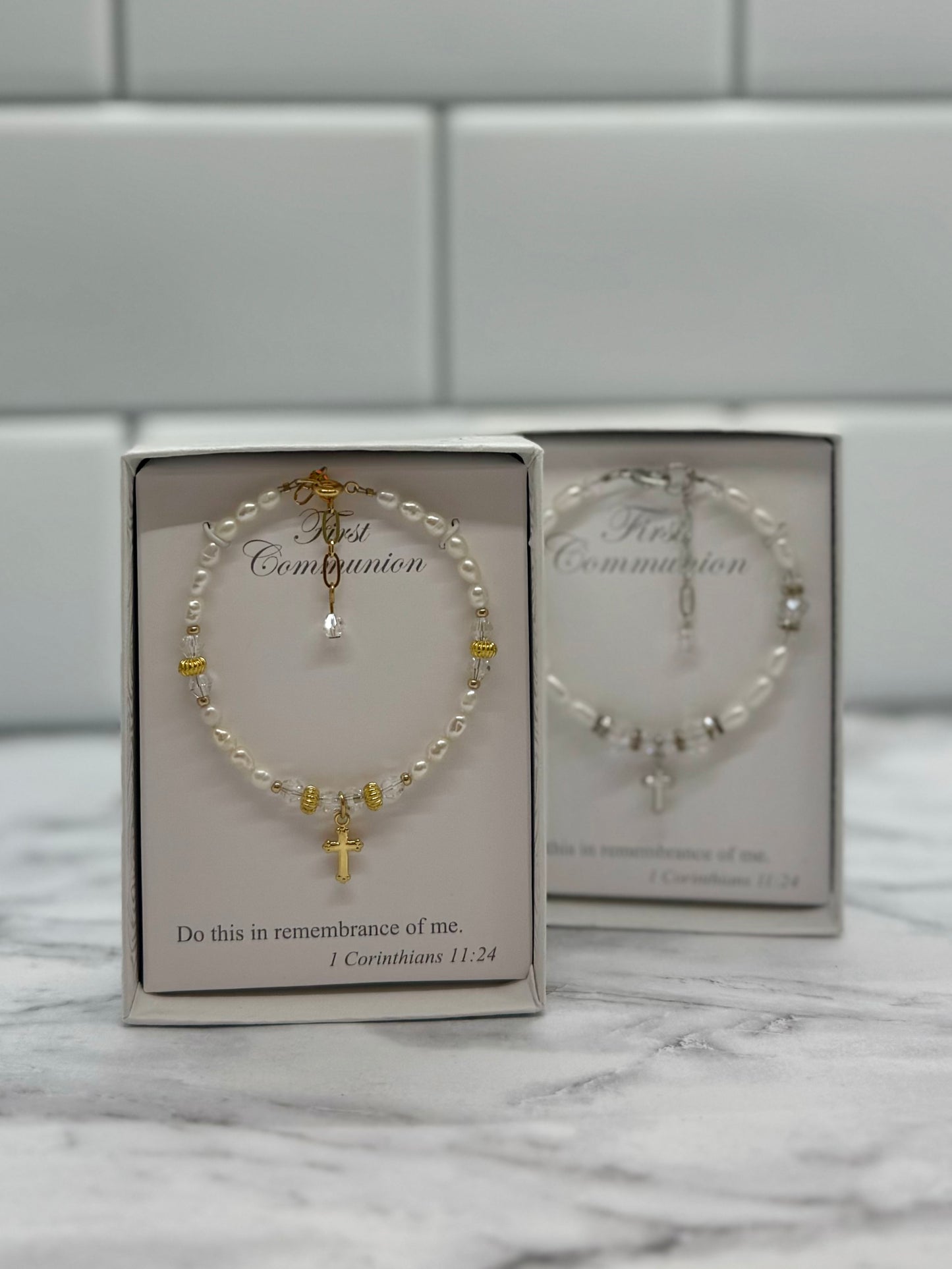 Boxed First Communion Bracelet