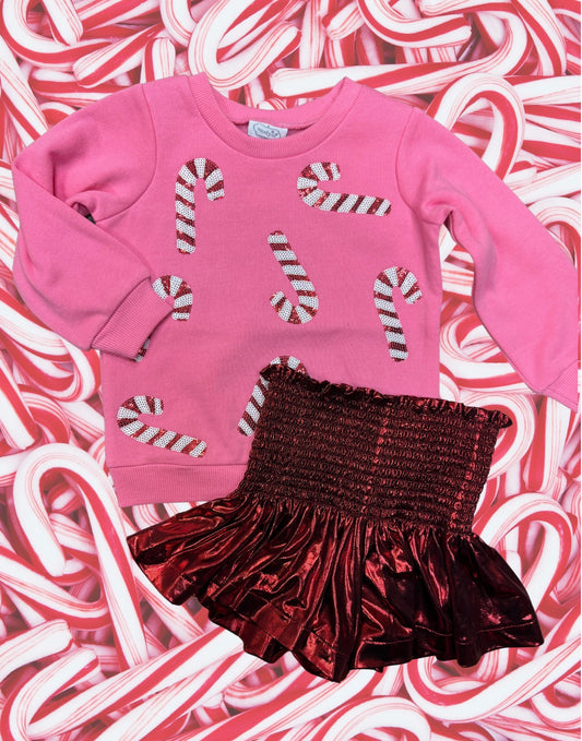 Pink Candy Canes Sweatshirt