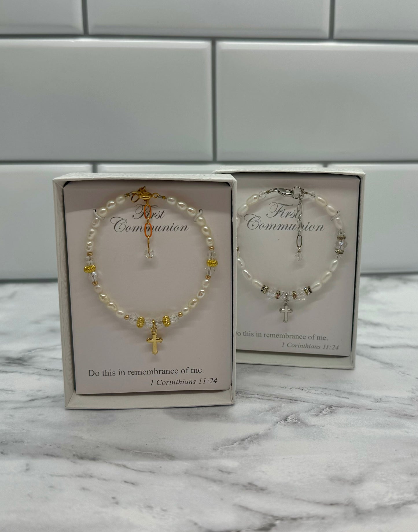 Boxed First Communion Bracelet