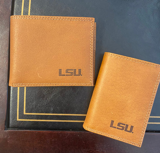 Tan LSU Wallet