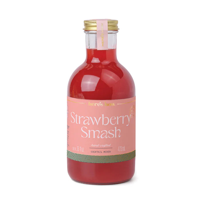 Strawberry Smash Crafted Cocktail Mixer 16 oz