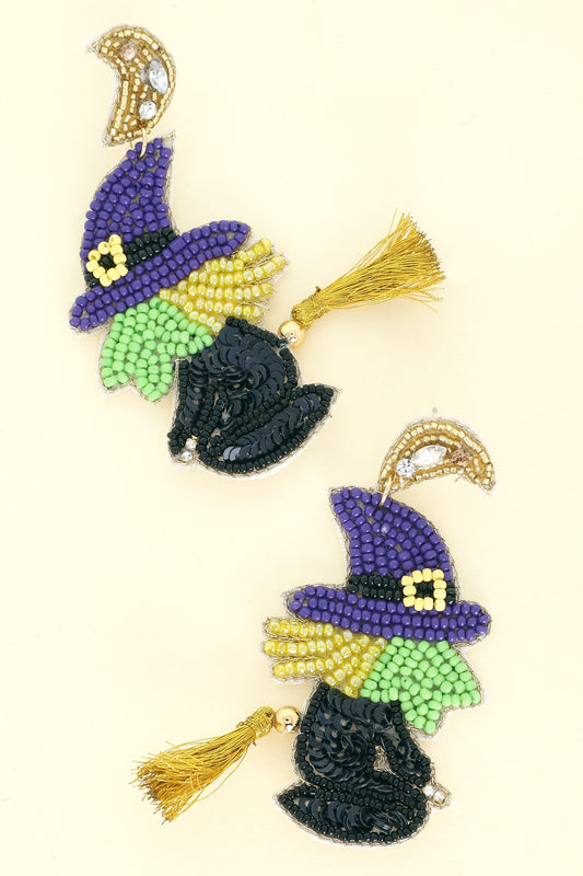 Witches Broom Earrings