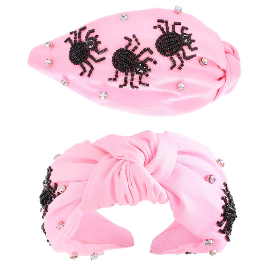 Pink Spider Headband