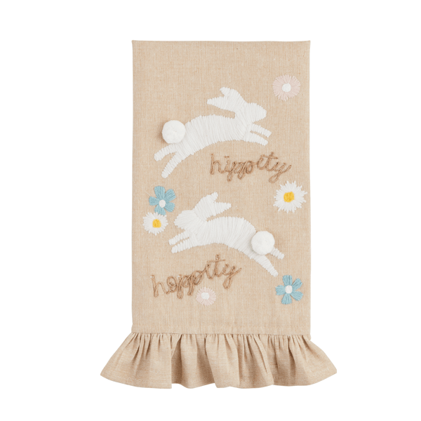 Embroidered Happy Towel