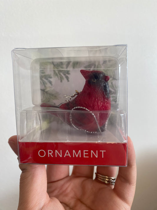 Small Boxed Cardinal Ornament