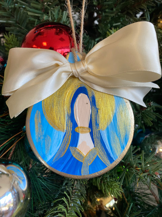 Painted Mary Ornament