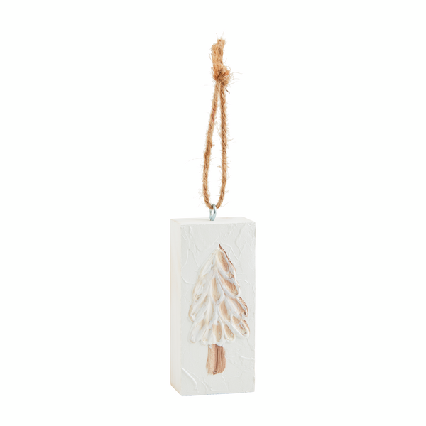 Wooden block ornament