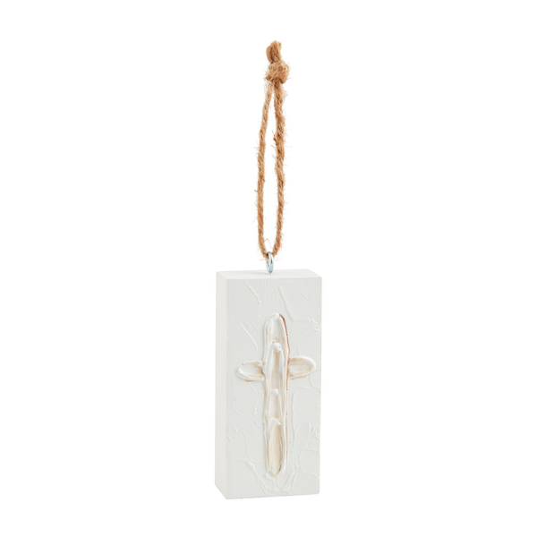 Wooden block ornament