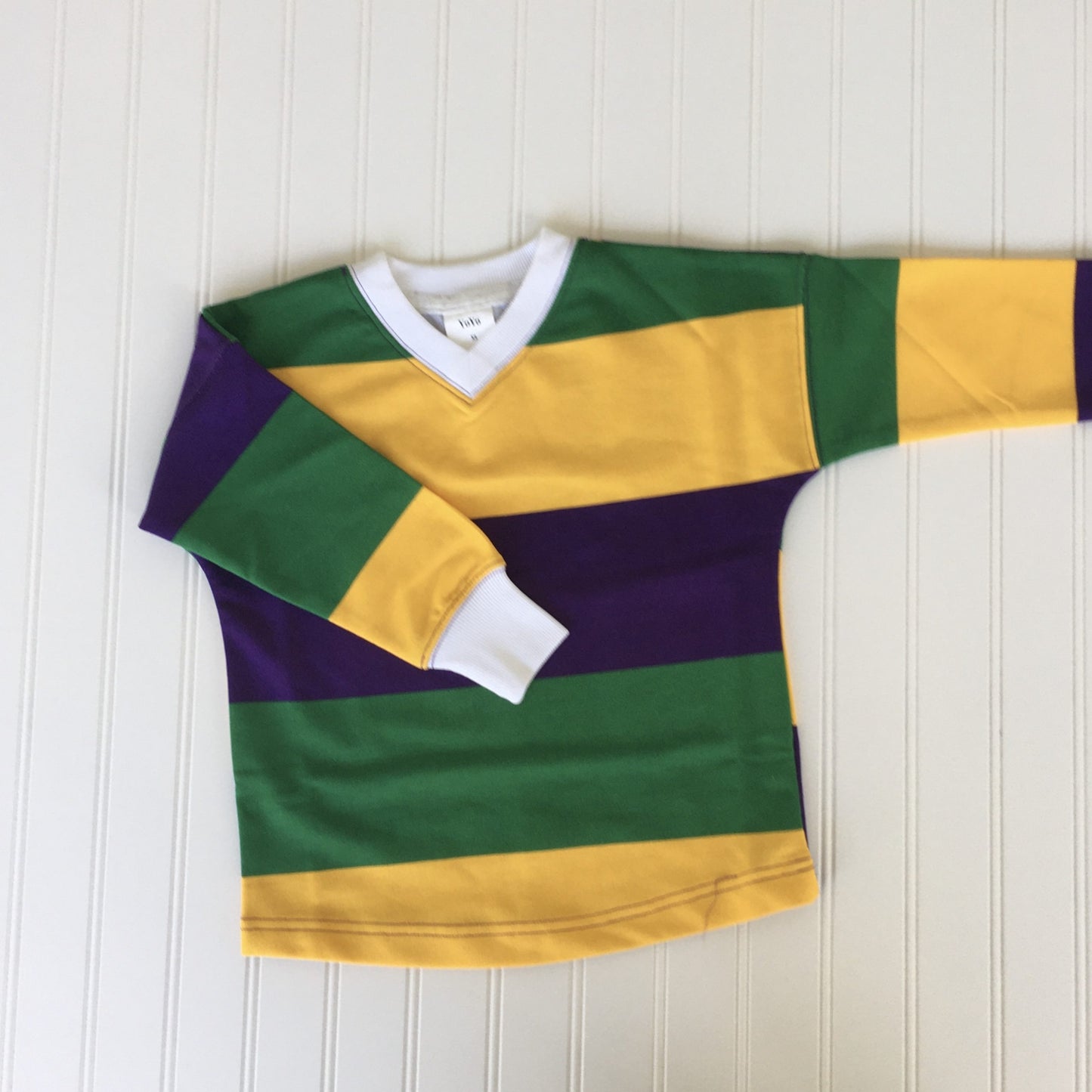 Kid's Mardi Gras Striped Shirt