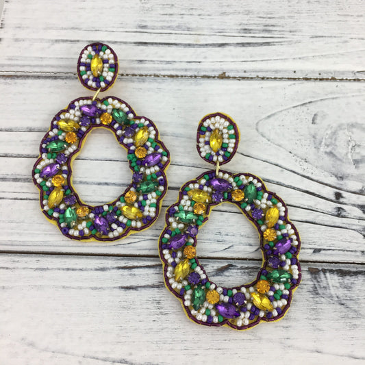 King Cake Earrings