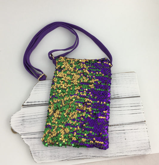 Mardi Gras Sequin Purse