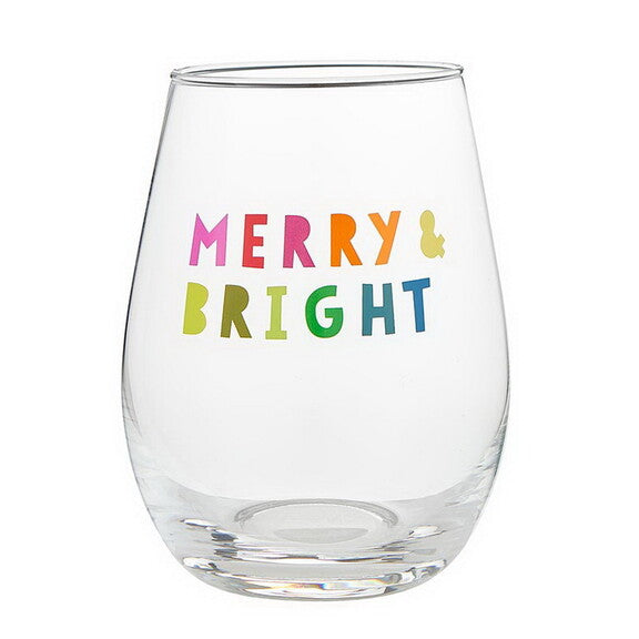 Merry & Bright Wine Glass & Popper Set