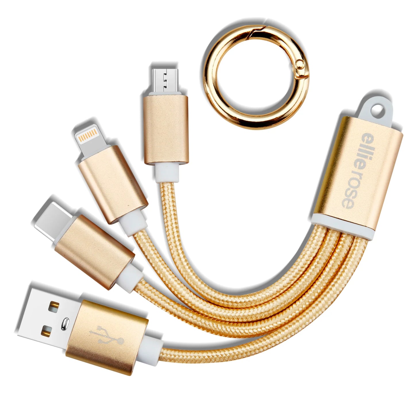 3-in-1 Charging Cable Keychain