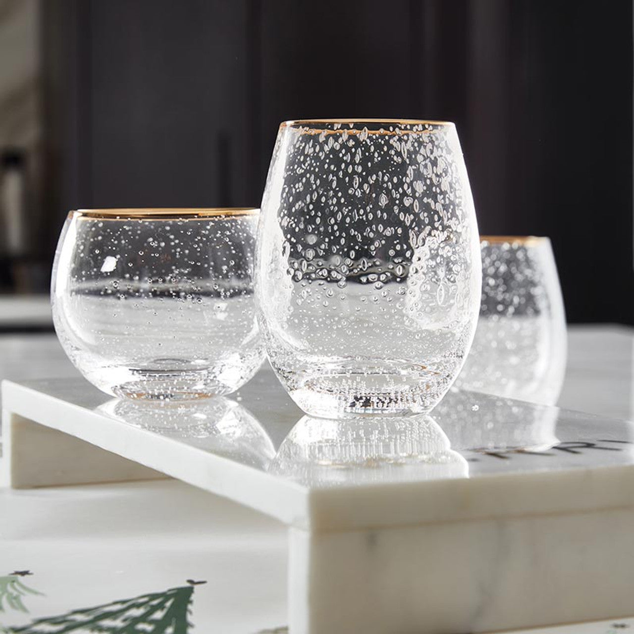 Gold Rimmed Glassware