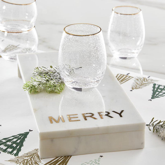 Gold Rimmed Glassware