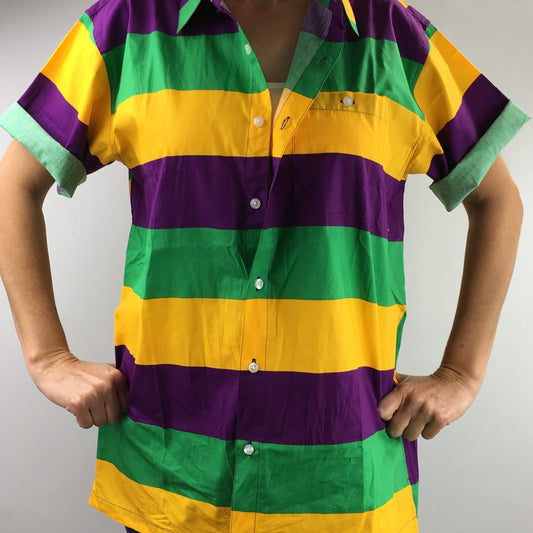 Mardi Gras Hawaiian Style Unisex Shirt