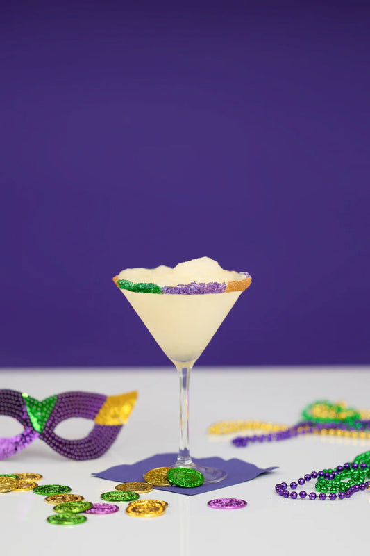 Mardi Gras King Cake Martini Cocktail - Ready-To-Freeze Cocktail