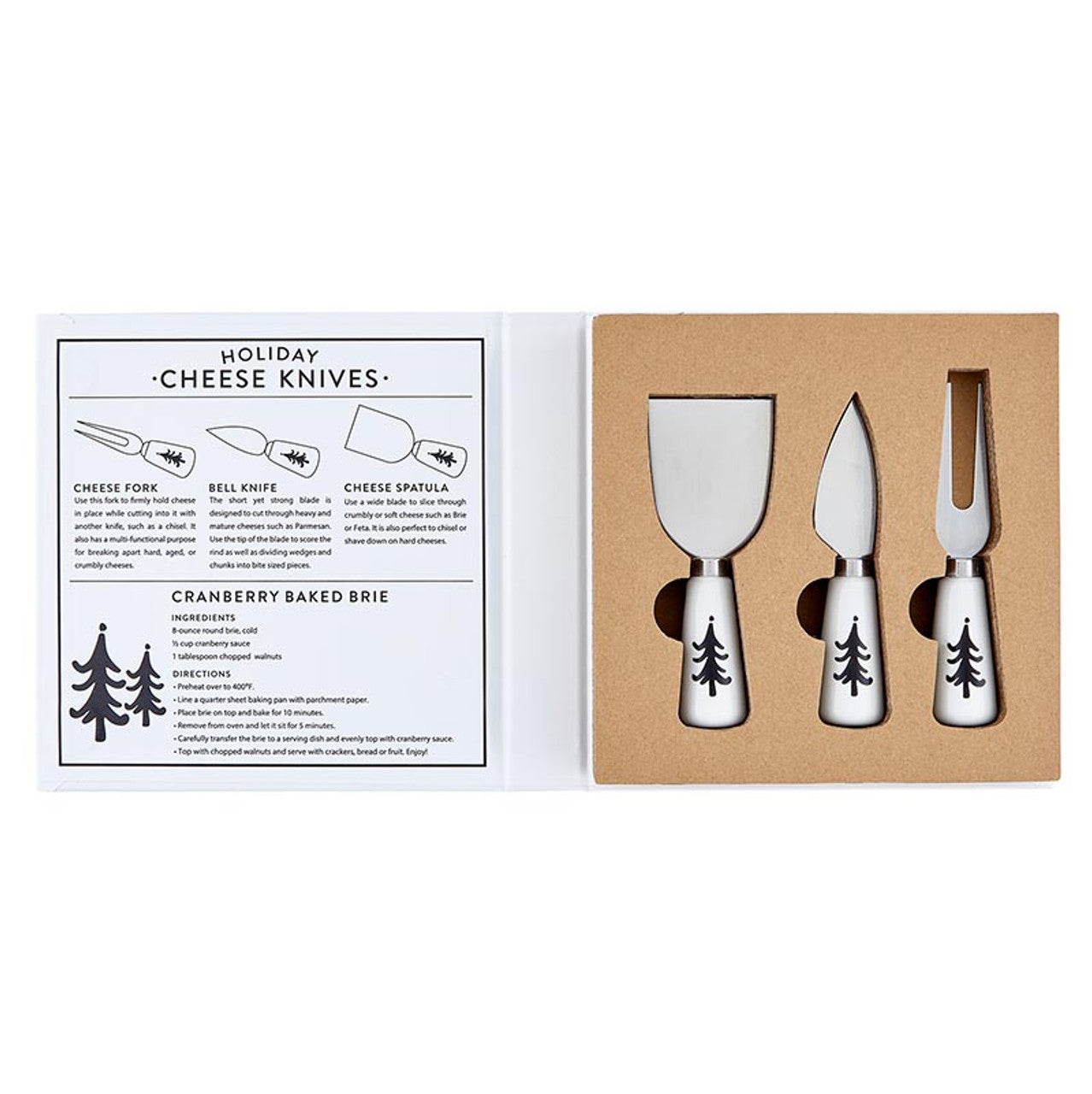 Merry Everything Set of 3 Holiday Cheese Knives