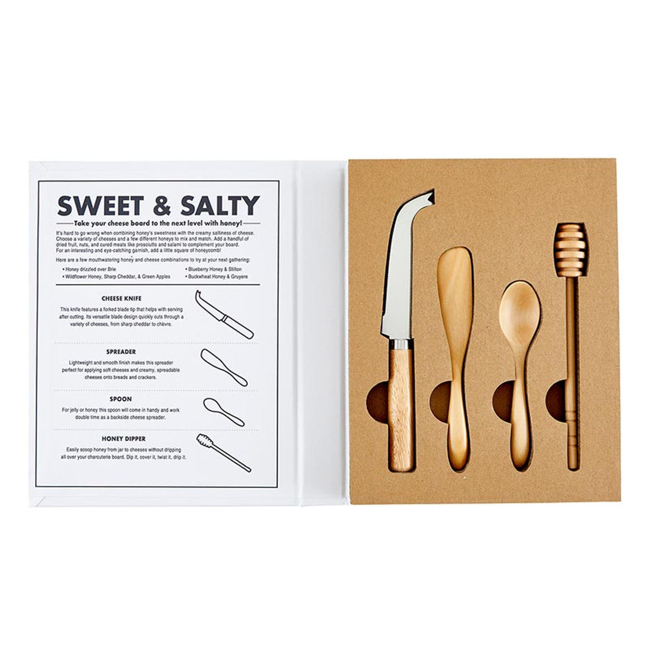 Cheese & Honey Tools 4 Piece Set