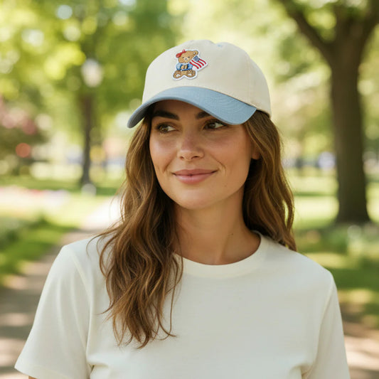 Star Spangled Bear Classic Canvas Hat