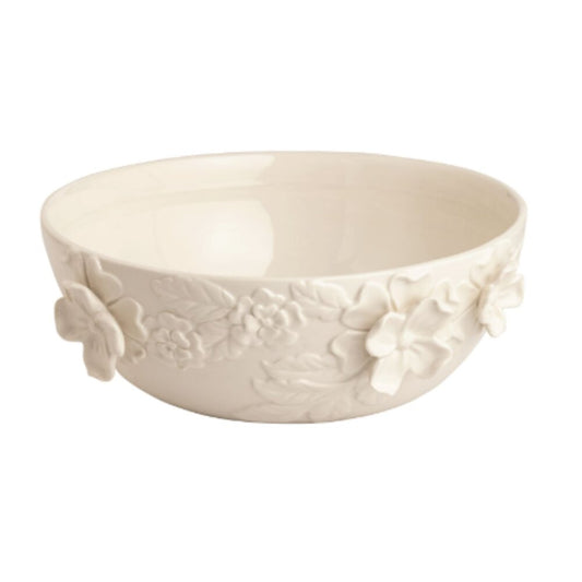 White Floral Bowl