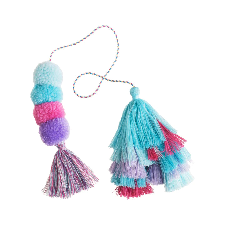 Cotton Candy Double Tassel Bogg Bag Baubles