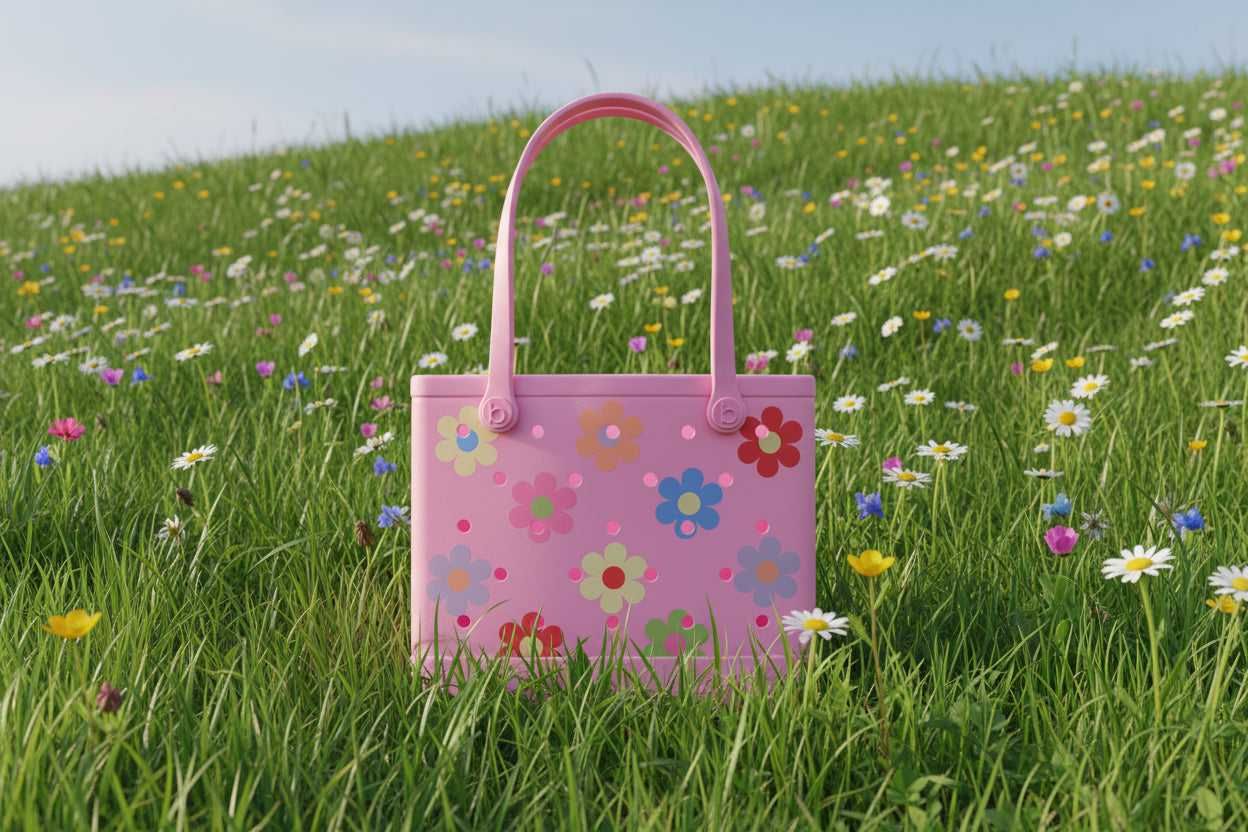 Happy Flowers Bitty Bogg Bag