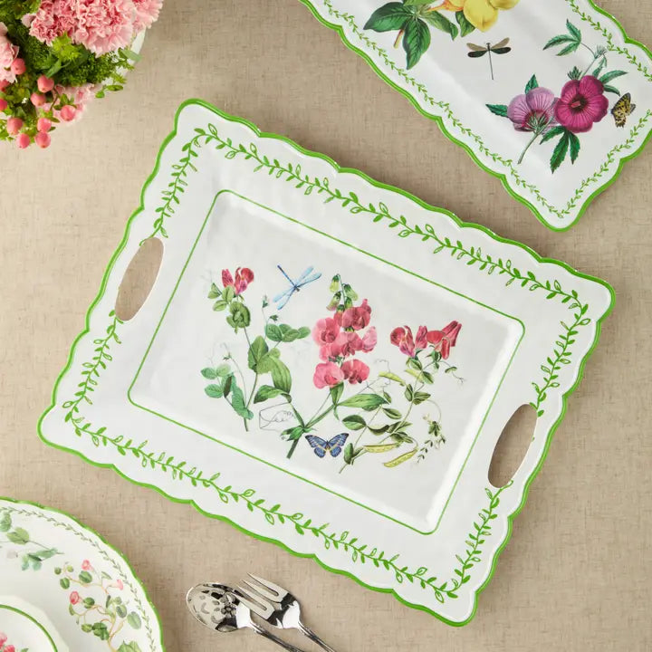 Mirabella Melamine Rectangular Platter with Handles