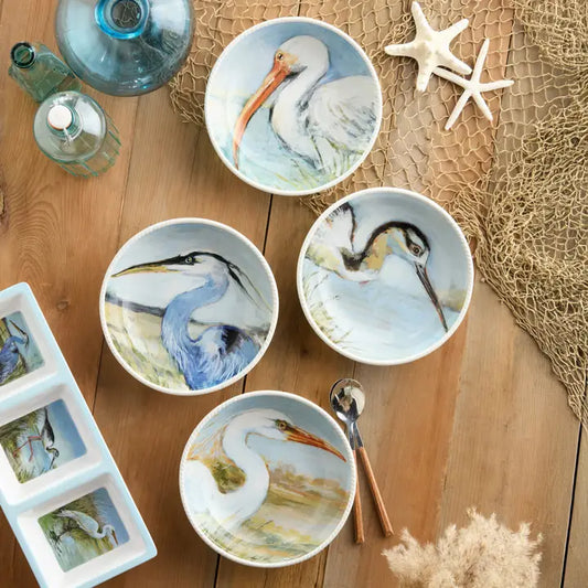 Coastal Birds Soup Bowl 9" X 2"