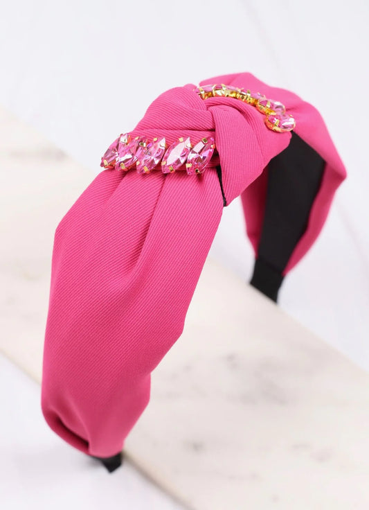 Pink Gemstone Headband